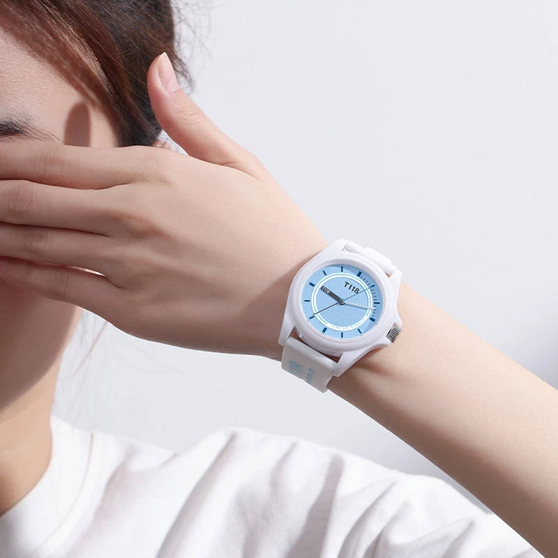 Montre enfant éducative avec bracelet en silicone doux